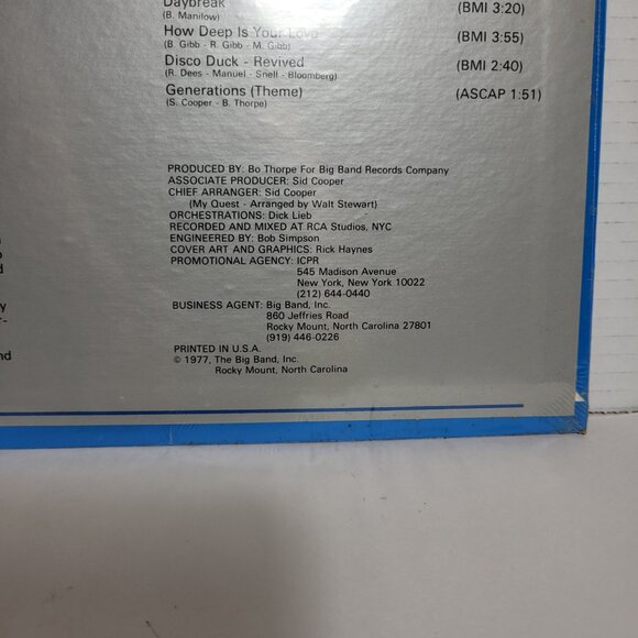Bo & Generation II The Sounds Of The Decades Big Dance Band Vinyl LP New Sealed - Picture 3 of 6